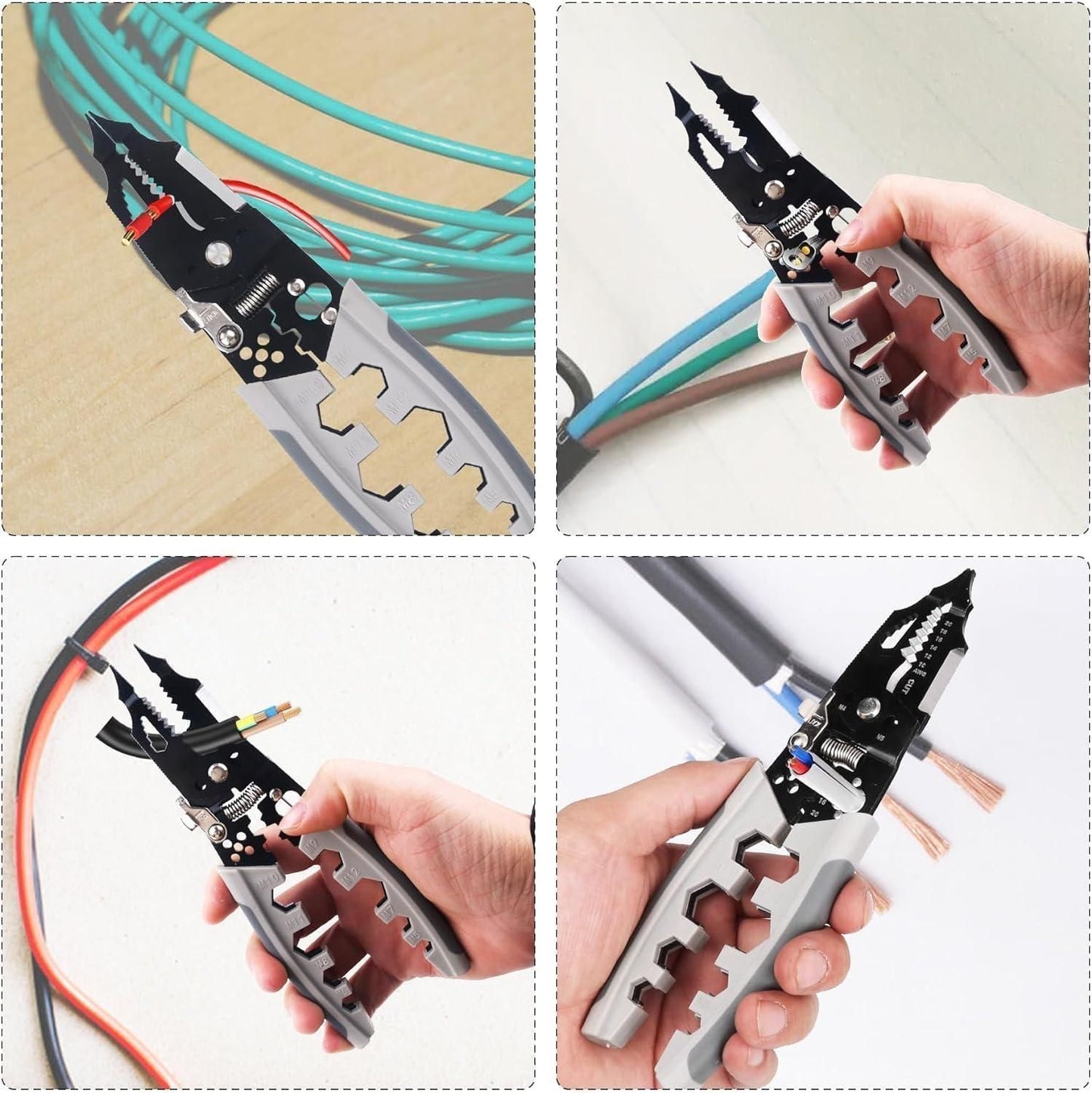 28-in-1 Multifunctional Wire Pliers & Stripper Tool – Heavy-Duty Electrician Repair Tool